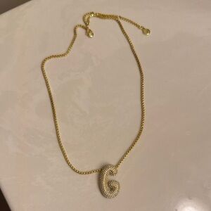 BaubleBar Gold and Silver Pendant Necklace - G
